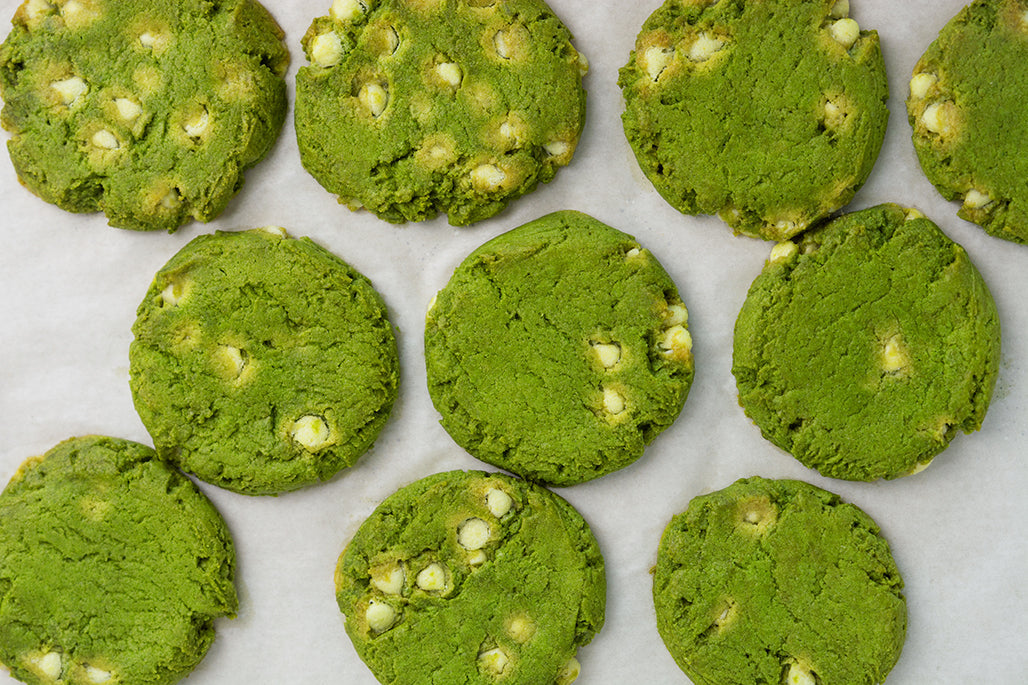 Matcha White Chocolate Cookies (Vegan)